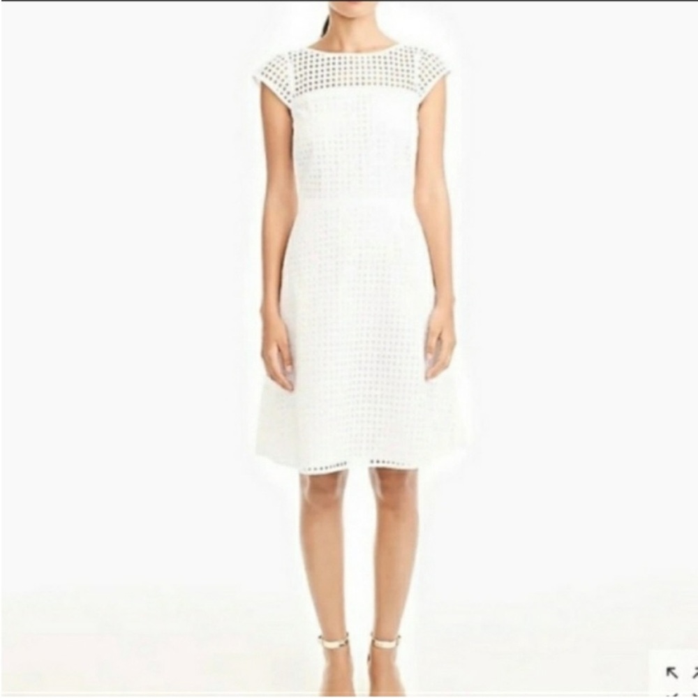 J CREW square lace dress women’s size 8